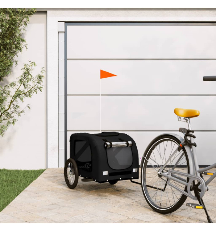 Remorque de vélo pour animaux de compagnie noir | Mobilier & Déco