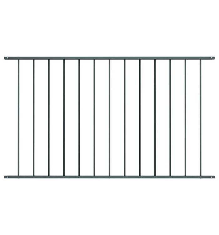 Panneau de clôture Acier enduit de poudre 1,7x1,25 m Anthracite | Mobilier & Déco