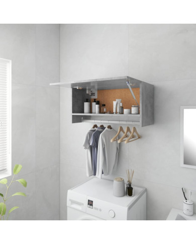 Garde-robe gris béton 70x32,5x35 cm bois d'ingénierie | Mobilier & Déco