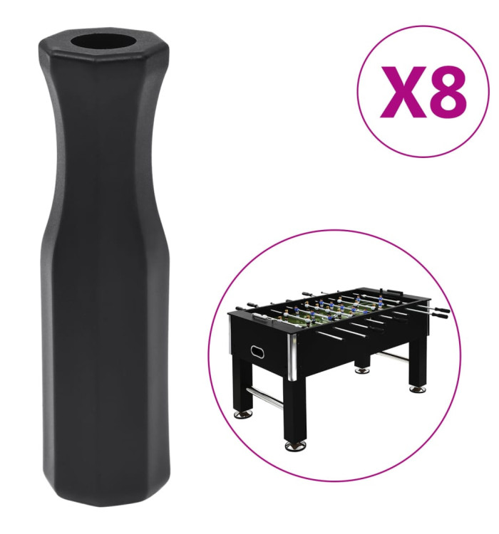 Barres à poignée de baby-foot 8 pcs | Mobilier & Déco