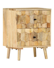 Table de chevet 40x30x50 cm Bois de manguier massif | Mobilier & Déco