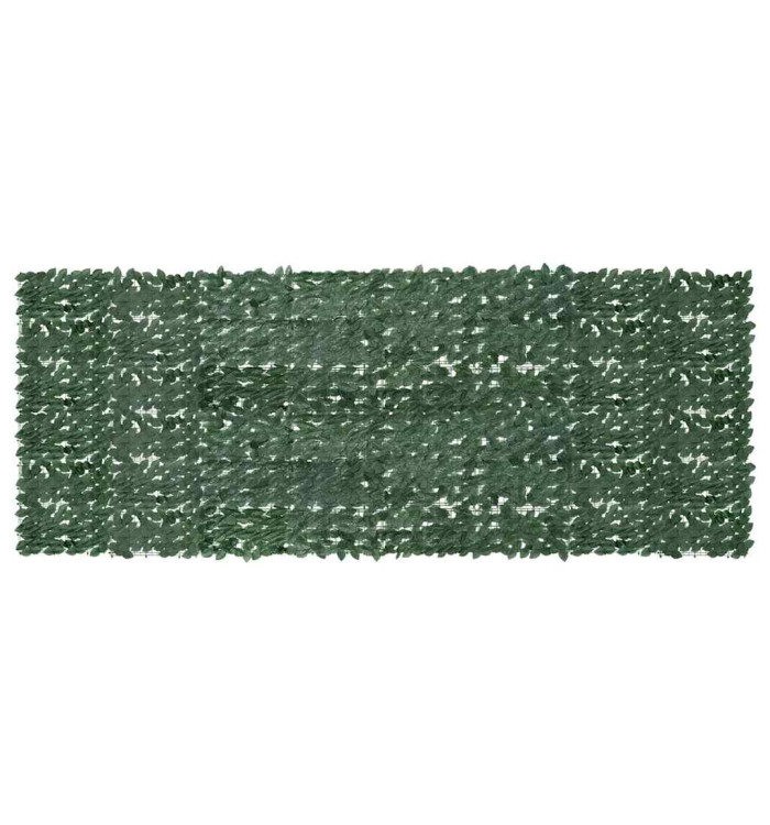 Écran de balcon avec feuilles vert foncé 400x150 cm | Mobilier & Déco