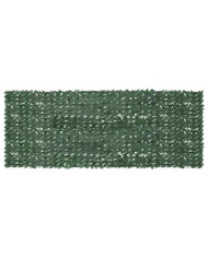 Écran de balcon avec feuilles vert foncé 400x150 cm | Mobilier & Déco