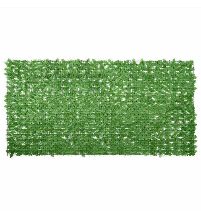 Écran de balcon avec feuilles vert 300x150 cm | Mobilier & Déco