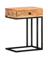 Table d'appoint en forme d'U 45x30x61 cm Bois d'acacia massif | Mobilier & Déco