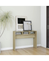 Table console chêne sonoma 105x30x80 cm bois d'ingénierie | Mobilier & Déco