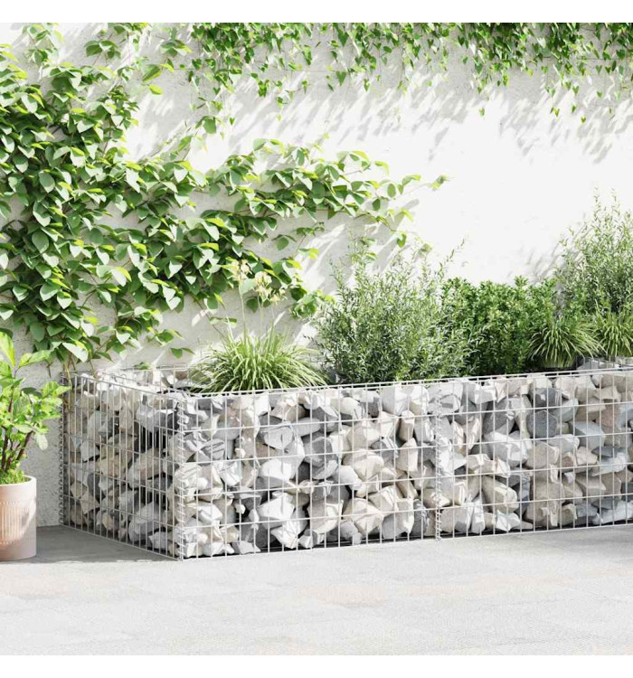 Jardinière à gabion Acier galvanisé 180 x 90 x 50 cm | Mobilier & Déco