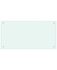 Dosseret de cuisine Blanc 80x40 cm Verre trempé | Mobilier & Déco