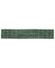 Écran de balcon avec feuilles vert foncé 600x100 cm | Mobilier & Déco