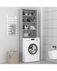 Meuble pour machine à laver Sonoma gris 64x24x190 cm | Mobilier & Déco