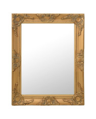 Miroir mural style baroque 50x60 cm Doré | Mobilier & Déco