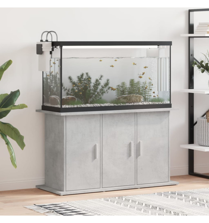 Support pour aquarium gris béton 101x41x58 cm bois d'ingénierie | Mobilier & Déco