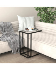 Table d'appoint ordinateur Transparent 50x35x65 cm Verre trempé | Mobilier & Déco