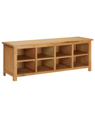 Étagère à chaussures 114x37x45 cm Bois de chêne solide | Mobilier & Déco