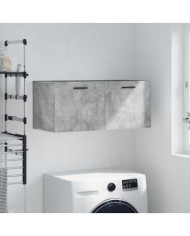 Armoire murale gris béton 80x36,5x35 cm bois d'ingénierie | Mobilier & Déco