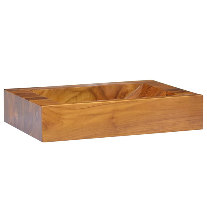 Lavabo Bois de teck massif 50x35x10 cm | Mobilier & Déco