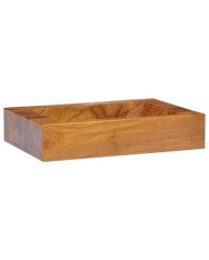 Lavabo Bois de teck massif 50x35x10 cm | Mobilier & Déco