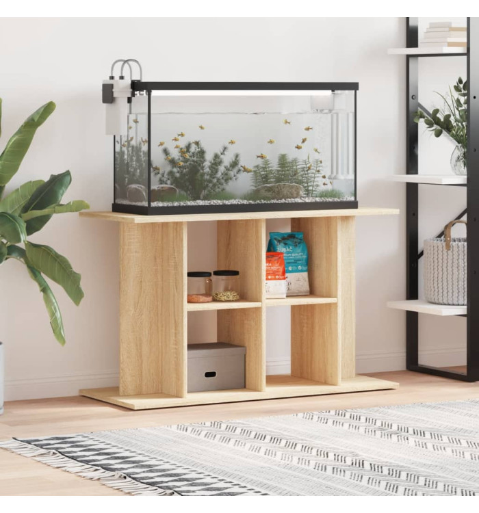 Support d'aquarium chêne sonoma 100x40x60cm bois d'ingénierie | Mobilier & Déco