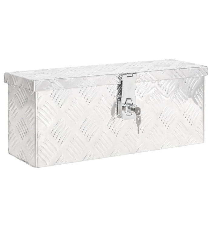 Boîte de rangement Argenté 50x15x20,5 cm Aluminium | Mobilier & Déco