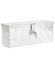 Boîte de rangement Argenté 50x15x20,5 cm Aluminium | Mobilier & Déco