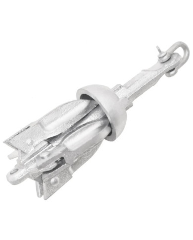 Ancre pliable argenté 0,7 kg fonte galvanisée à chaud | Mobilier & Déco