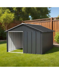 Niche pour chien Anthracite 116,5x153x81,5 cm Acier galvanisé | Mobilier & Déco