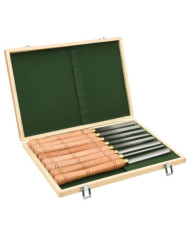 Jeu d'outils de tournage 8 pièces acier rapide | Mobilier & Déco