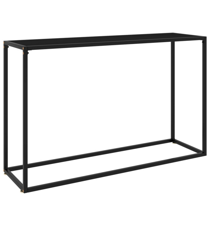 Table console Noir 120x35x75 cm Verre trempé | Mobilier & Déco