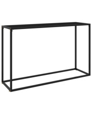 Table console Noir 120x35x75 cm Verre trempé | Mobilier & Déco
