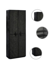 Armoire à chaussures Noir 60x30x166 cm Tissu | Mobilier & Déco