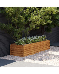 Lit surélevé de jardin 194x50x36 cm acier corten | Mobilier & Déco