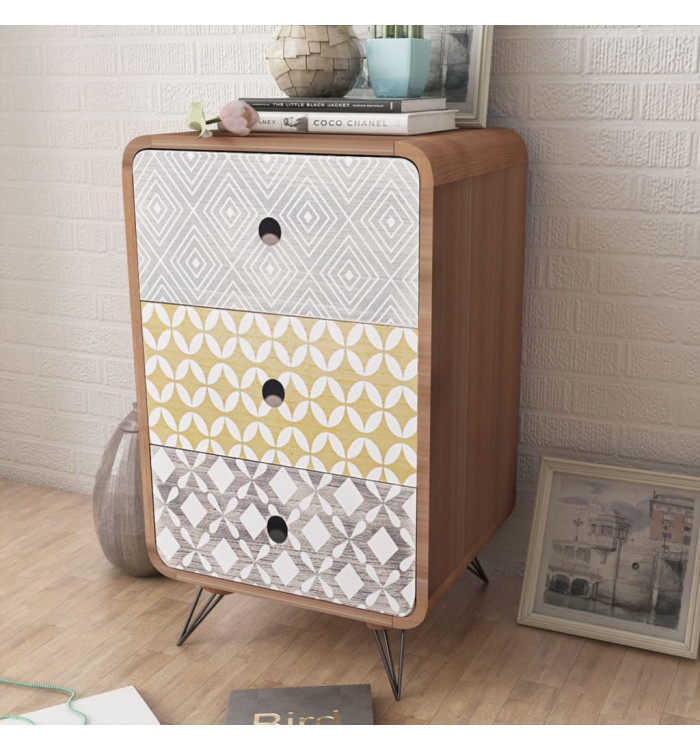 Armoire latérale avec 3 tiroirs Marron | Mobilier & Déco