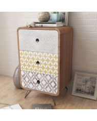 Armoire latérale avec 3 tiroirs Marron | Mobilier & Déco