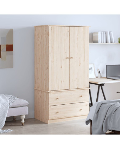 Garde-robe ALTA 90x55x170 cm bois massif de pin | Mobilier & Déco