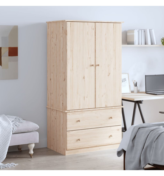Garde-robe ALTA 90x55x170 cm bois massif de pin | Mobilier & Déco