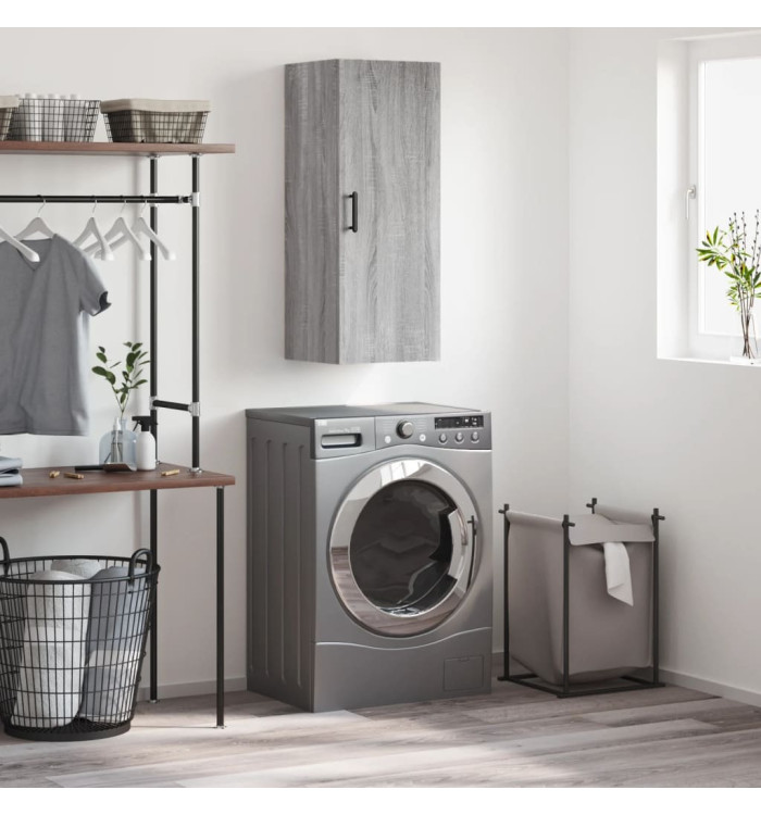 Armoire murale sonoma gris 34,5x34x90 cm | Mobilier & Déco