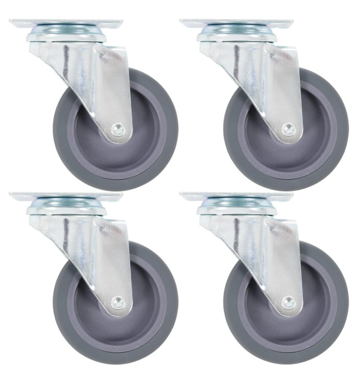 Roulettes pivotantes 4 pcs 75 mm | Mobilier & Déco