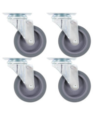 Roulettes pivotantes 4 pcs 75 mm | Mobilier & Déco