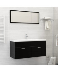Lavabo encastré avec robinet 101x39x18 cm Céramique Blanc | Mobilier & Déco
