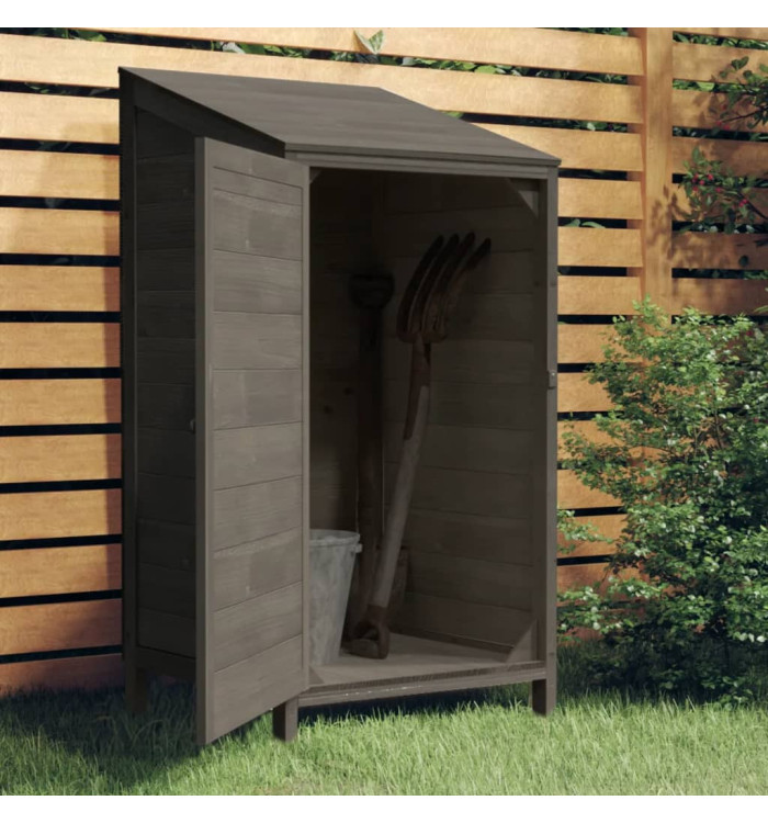 Remise de jardin Anthracite 55x52x112 cm Bois de sapin solide | Mobilier & Déco