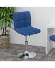 Tabouret de bar pivotant Bleu Tissu | Mobilier & Déco