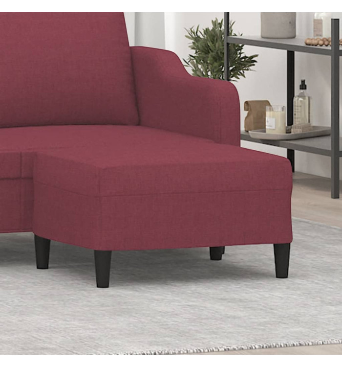 Repose-pied Rouge bordeaux 70x55x41 cm Tissu | Mobilier & Déco