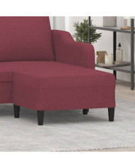 Repose-pied Rouge bordeaux 70x55x41 cm Tissu | Mobilier & Déco