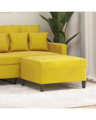 Repose-pied Jaune 70x55x41 cm Velours | Mobilier & Déco
