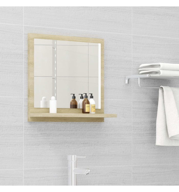 Miroir salle de bain chêne sonoma 40x10,5x37cm Bois ingénierie | Mobilier & Déco