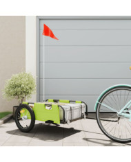 Remorque de vélo vert tissu oxford et fer | Mobilier & Déco