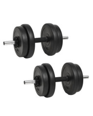 Haltère avec plaques 40 kg | Mobilier & Déco