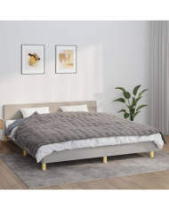 Couverture lestée Gris 155x220 cm 7 kg Tissu | Mobilier & Déco