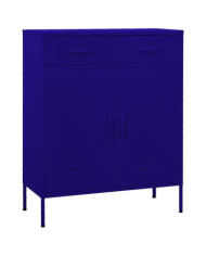Armoire de rangement Bleu marine 80x35x101,5 cm Acier | Mobilier & Déco