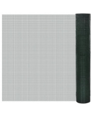 Grillage Acier galvanisé et revêtement en PVC 25 x 1 m Vert | Mobilier & Déco
